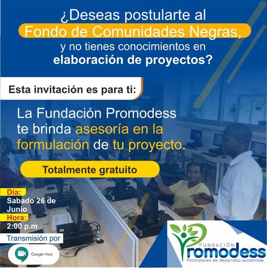 Postúlate al Fondo de las Comunidades Negras